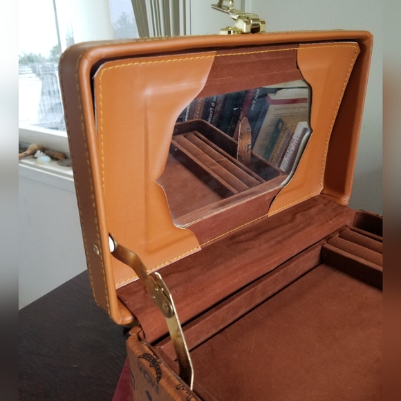 Vintage Rare MCM travel vanity jewelry cae lock trunk - Picture 8 of 14